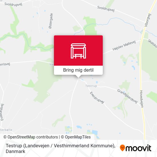 Testrup (Landevejen / Vesthimmerland Kommune) kort