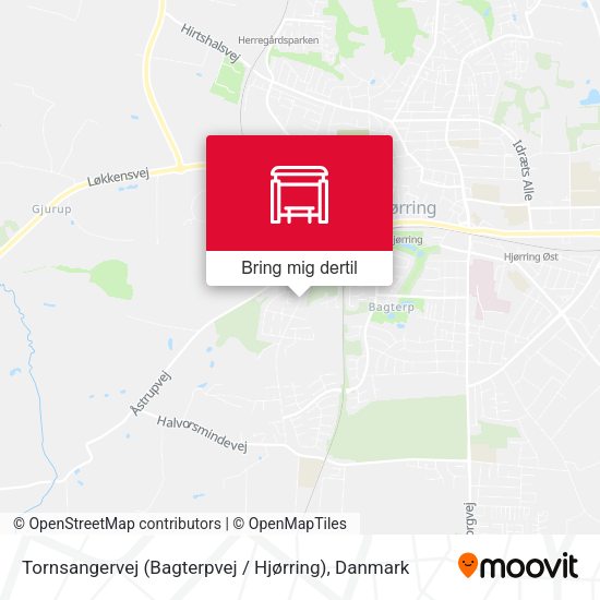 Tornsangervej (Bagterpvej / Hjørring) kort