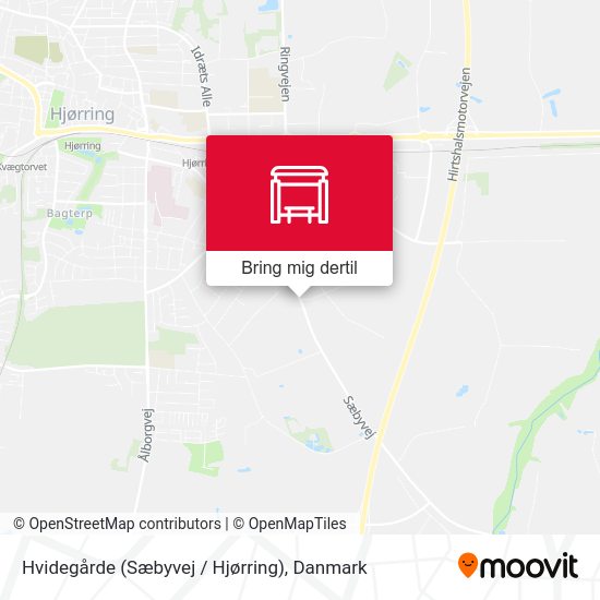 Hvidegårde (Sæbyvej / Hjørring) kort