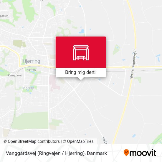 Vanggårdsvej (Ringvejen / Hjørring) kort