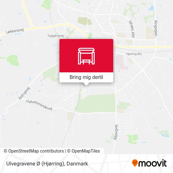 Ulvegravene Ø (Hjørring) kort