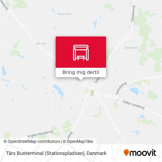 Tårs Busterminal (Stationspladsen) kort