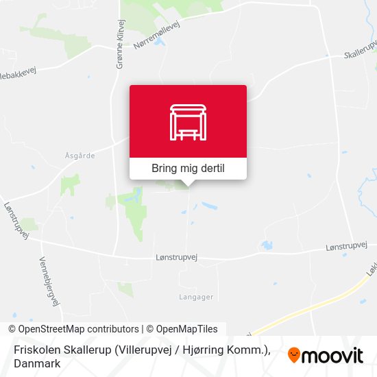 Friskolen Skallerup (Villerupvej / Hjørring Komm.) kort