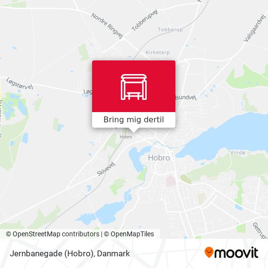 Jernbanegade (Hobro) kort