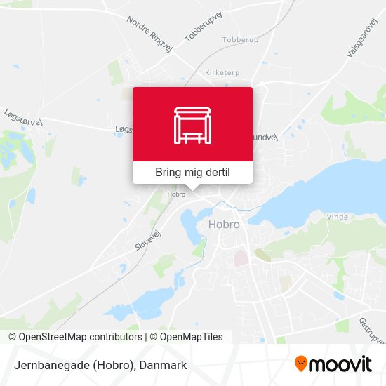 Jernbanegade (Hobro) kort