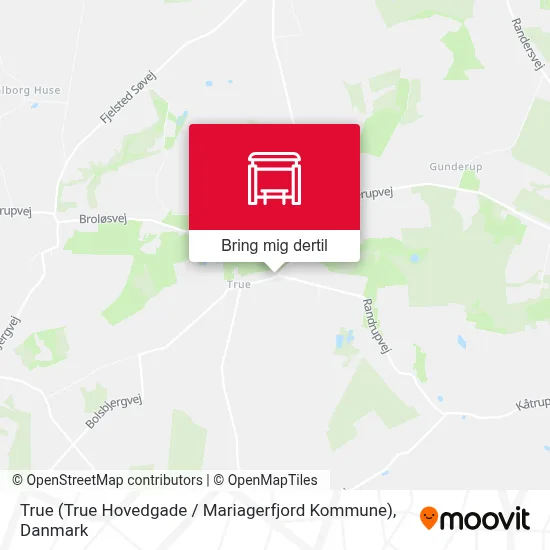 True (True Hovedgade / Mariagerfjord Kommune) kort
