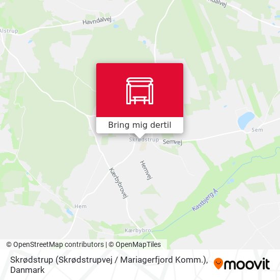 Skrødstrup (Skrødstrupvej / Mariagerfjord Komm.) kort