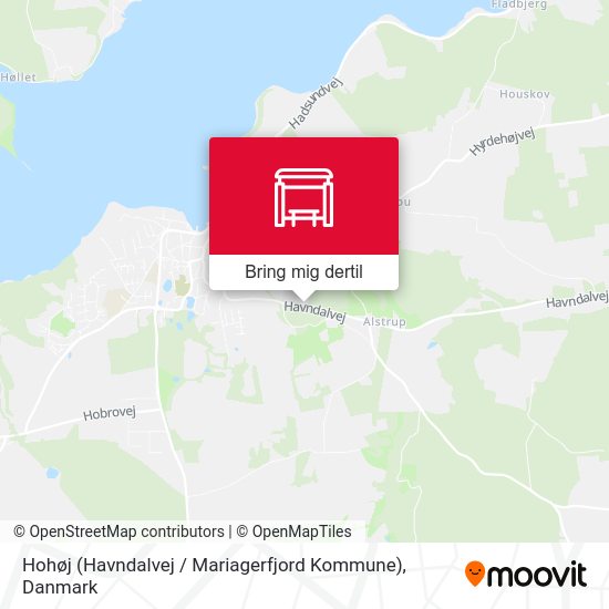 Hohøj (Havndalvej / Mariagerfjord Kommune) kort