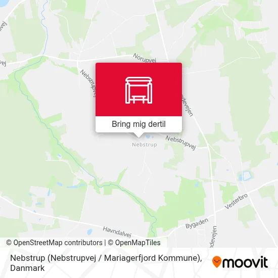 Nebstrup (Nebstrupvej / Mariagerfjord Kommune) kort