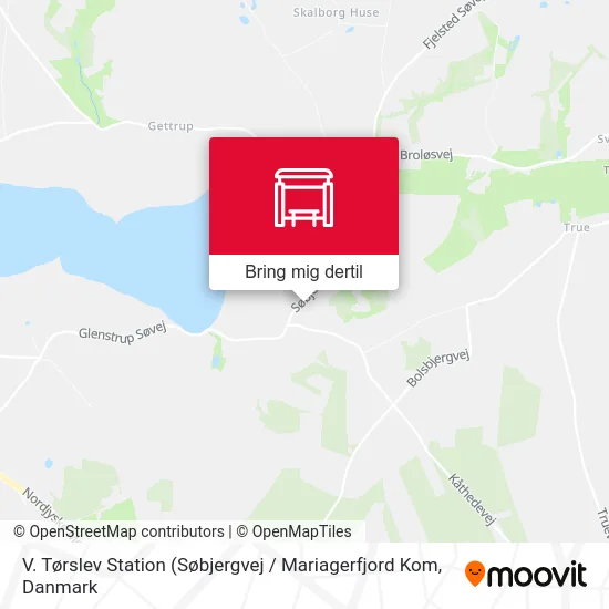 V. Tørslev Station kort