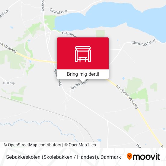 Søbakkeskolen (Skolebakken / Handest) kort