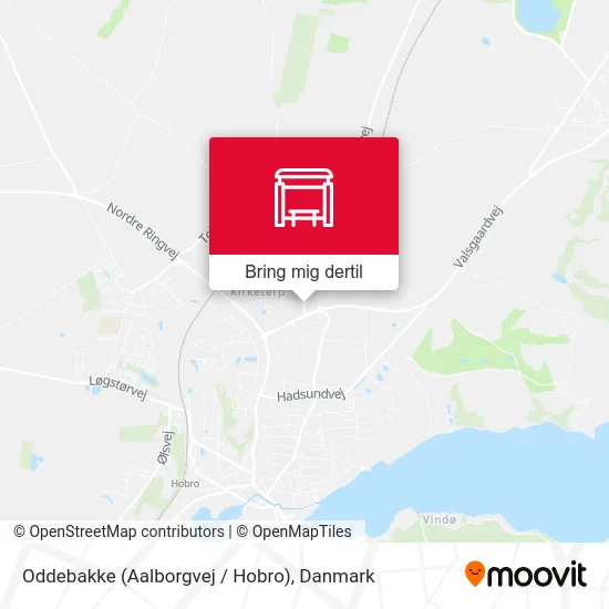 Oddebakke (Aalborgvej / Hobro) kort