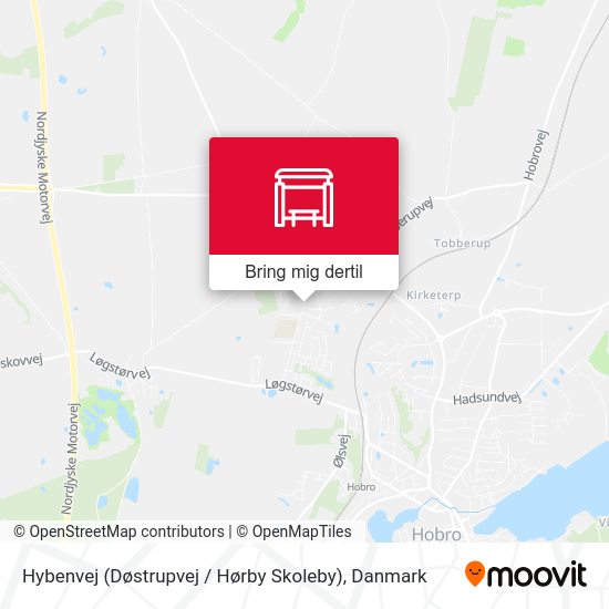 Hybenvej (Døstrupvej / Hørby Skoleby) kort