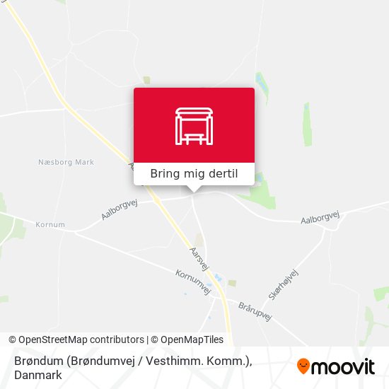 Brøndum (Brøndumvej / Vesthimm. Komm.) kort