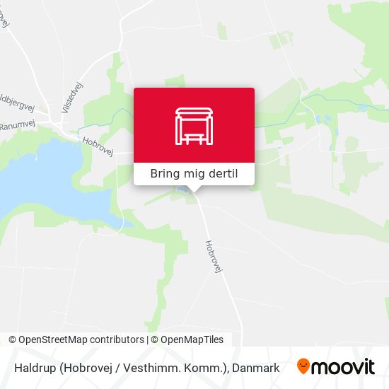 Haldrup (Hobrovej / Vesthimm. Komm.) kort