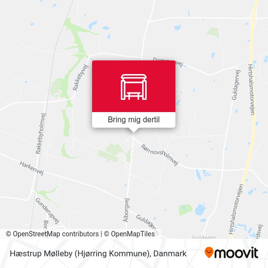 Hæstrup Mølleby (Hjørring Kommune) kort