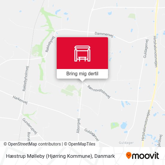 Hæstrup Mølleby (Hjørring Kommune) kort