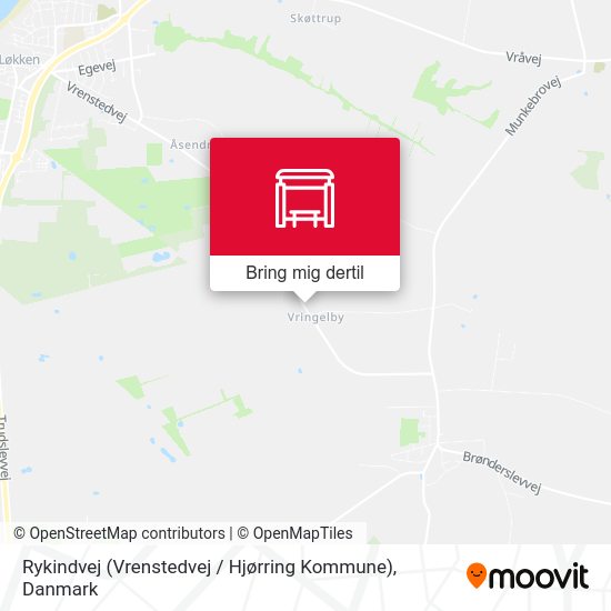 Rykindvej (Vrenstedvej / Hjørring Kommune) kort