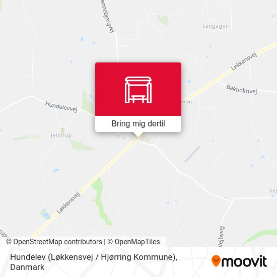 Hundelev (Løkkensvej / Hjørring Kommune) kort