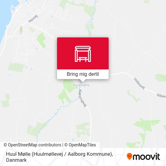 Huul Mølle (Huulmøllevej / Aalborg Kommune) kort