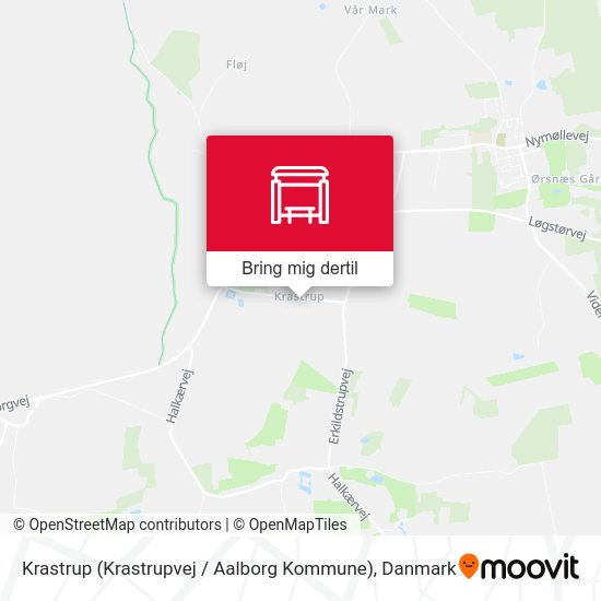 Krastrup (Krastrupvej / Aalborg Kommune) kort