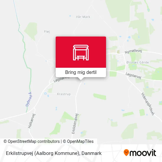 Erkilstrupvej (Aalborg Kommune) kort