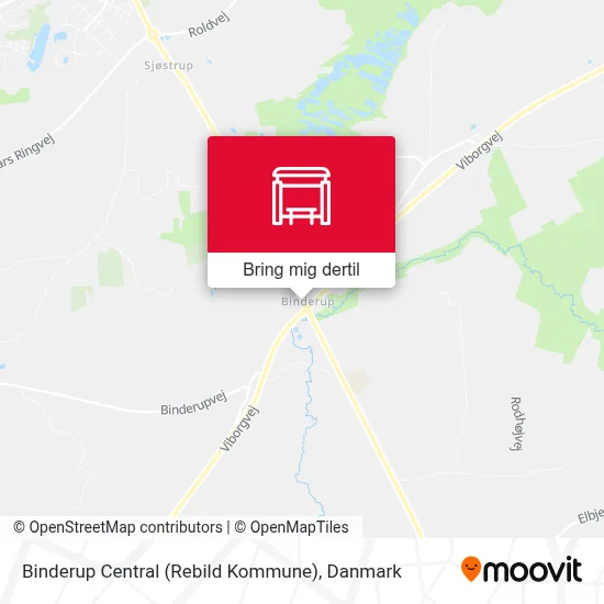 Binderup Central (Rebild Kommune) kort