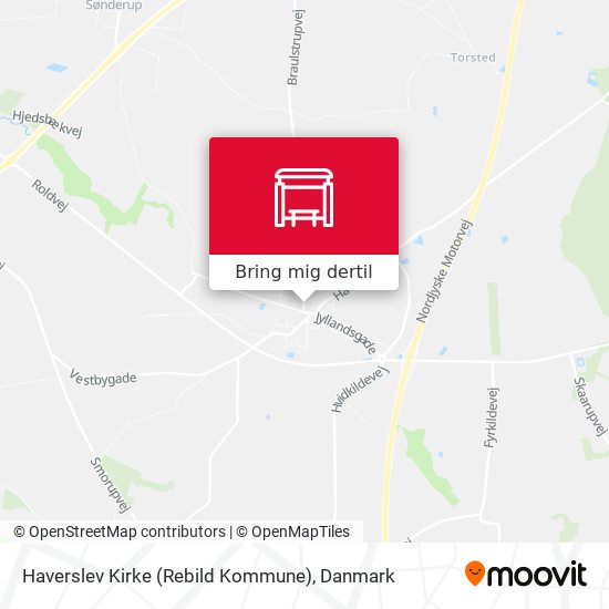 Haverslev Kirke (Rebild Kommune) kort