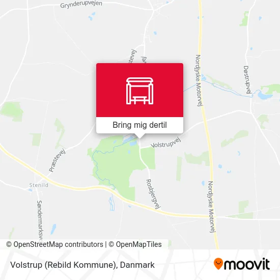 Volstrup (Rebild Kommune) kort