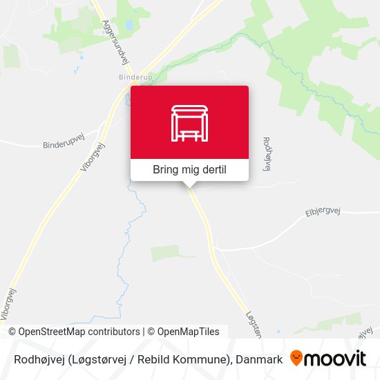 Rodhøjvej (Løgstørvej / Rebild Kommune) kort