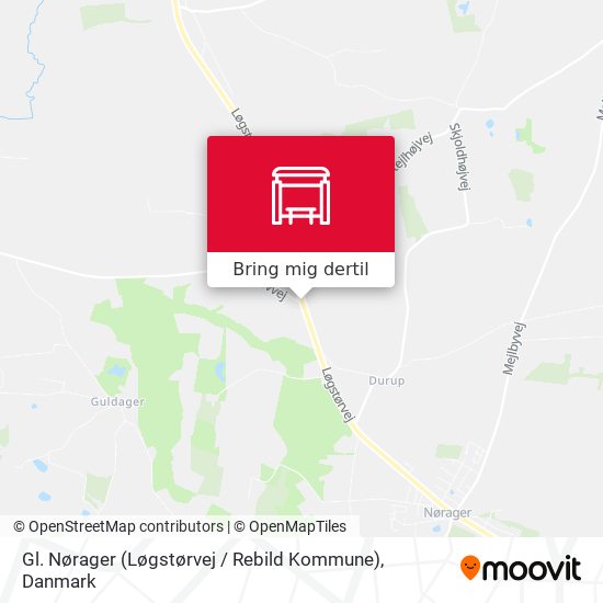 Gl. Nørager (Løgstørvej / Rebild Kommune) kort