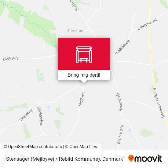 Stensager (Mejlbyvej / Rebild Kommune) kort
