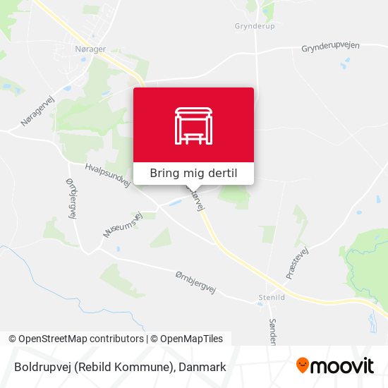 Boldrupvej (Rebild Kommune) kort