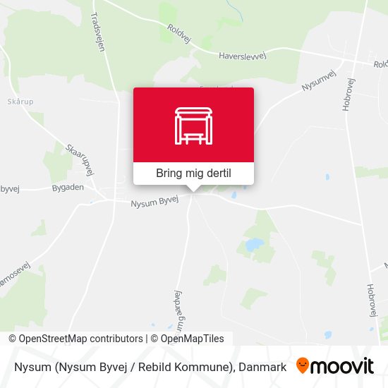 Nysum (Nysum Byvej / Rebild Kommune) kort