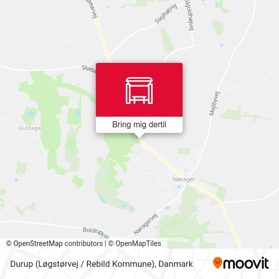 Durup (Løgstørvej / Rebild Kommune) kort