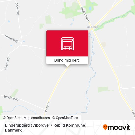 Binderupgård (Viborgvej / Rebild Kommune) kort