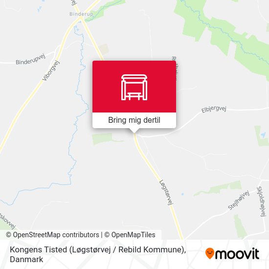 Kongens Tisted (Løgstørvej / Rebild Kommune) kort