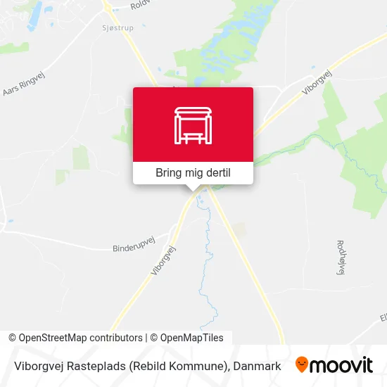 Viborgvej Rasteplads (Rebild Kommune) kort