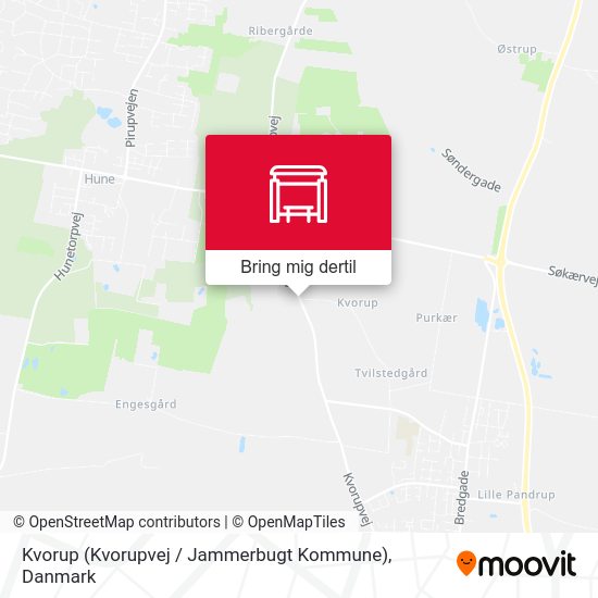 Kvorup (Kvorupvej / Jammerbugt Kommune) kort