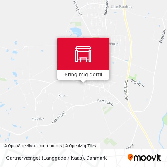 Gartnervænget (Langgade /  Kaas) kort