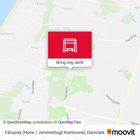 Fårupvej (Hune / Jammerbugt Kommune) kort