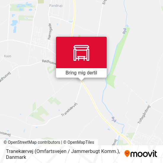 Tranekærvej (Omfartsvejen / Jammerbugt Komm.) kort