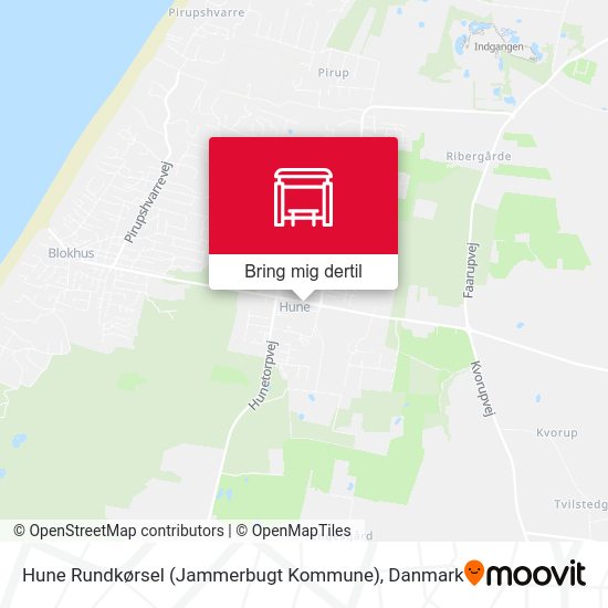 Hune Rundkørsel (Jammerbugt Kommune) kort