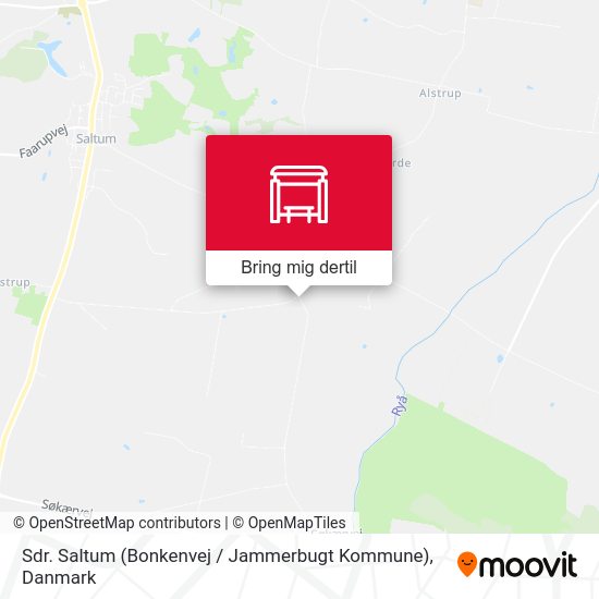 Sdr. Saltum (Bonkenvej / Jammerbugt Kommune) kort