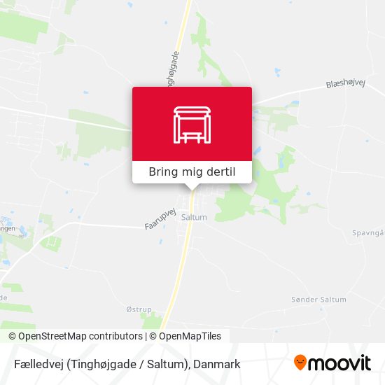 Fælledvej (Tinghøjgade / Saltum) kort