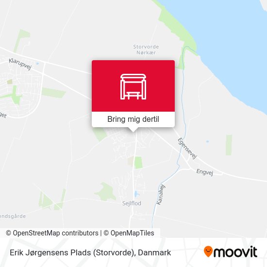 Erik Jørgensens Plads (Storvorde) kort