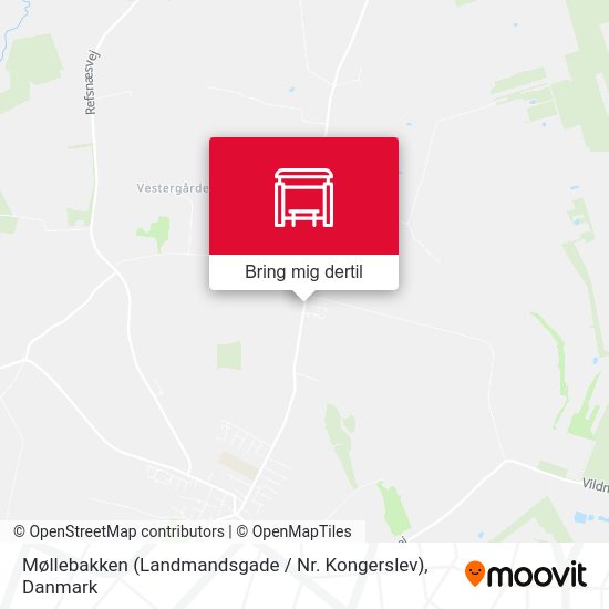Møllebakken (Landmandsgade / Nr. Kongerslev) kort