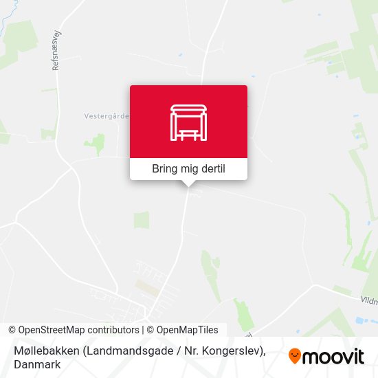 Møllebakken (Landmandsgade / Nr. Kongerslev) kort