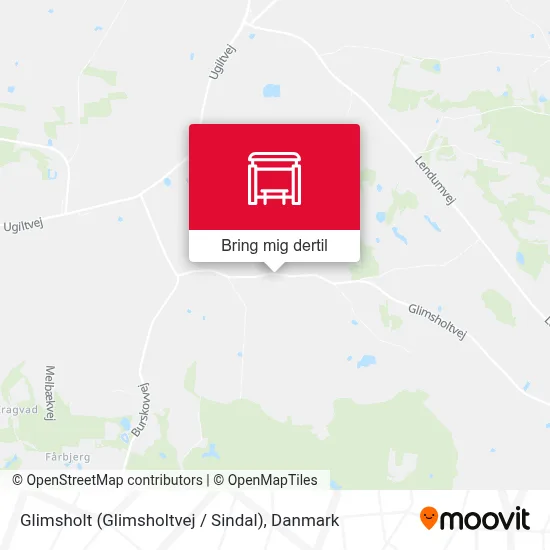 Glimsholt (Glimsholtvej / Sindal) kort