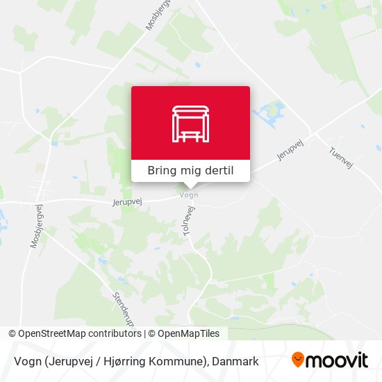 Vogn (Jerupvej / Hjørring Kommune) kort